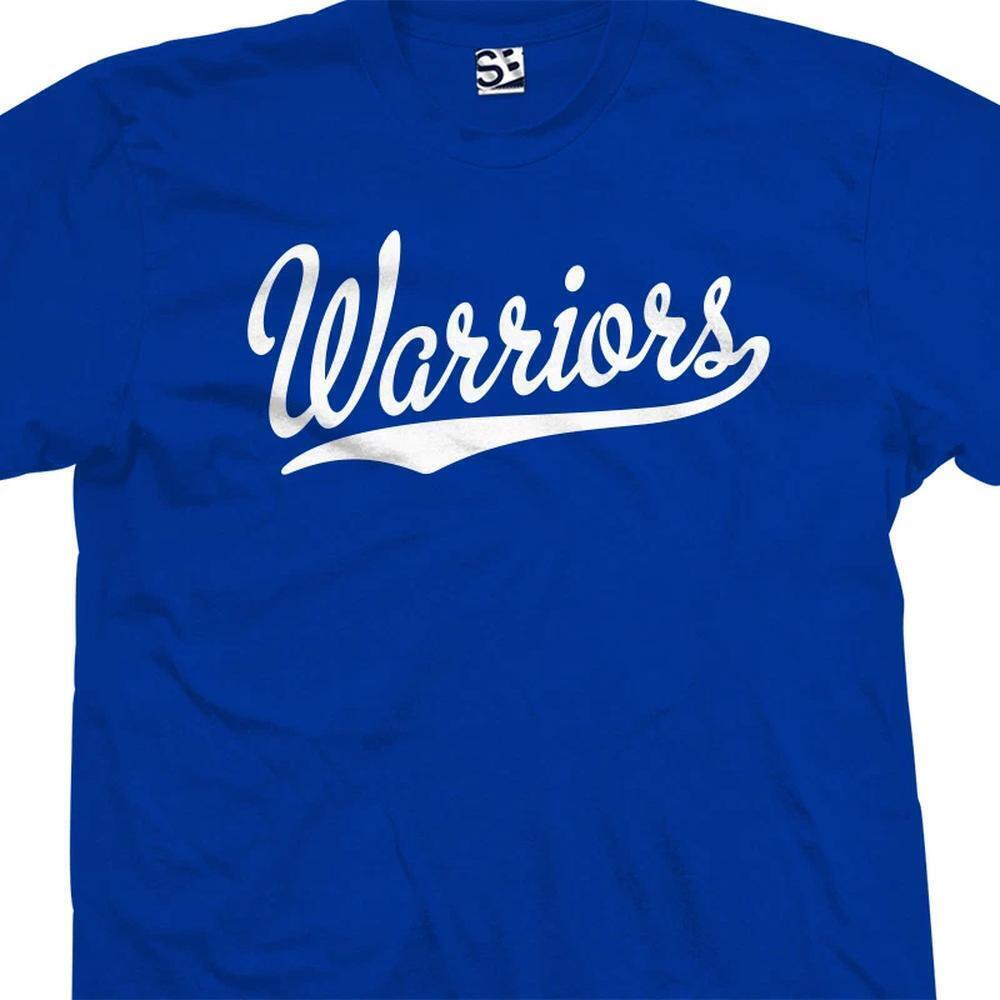Warriors Script Tail Shirt Baseball Basketball Sports Unisex
